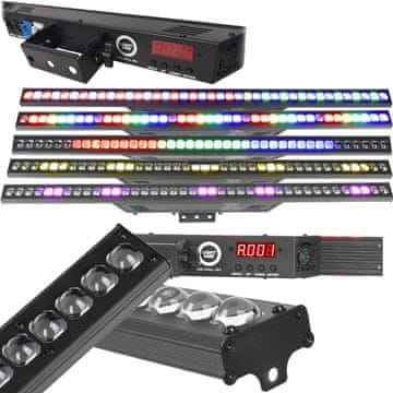 shumee LIGHT4ME LED STENSKA 403 DMX svetlobna trakova dekoracija 40x3W RGB SMD 3535 konveksna leča nosilec za montažo