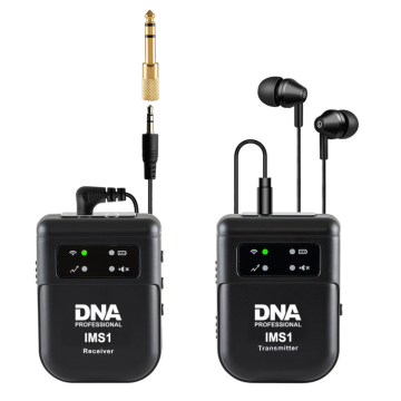 shumee Brezžični sistem za prenos zvoka DNA IMS1, 2,4 GHz mono/stereo oddajnik in sprejemnik, komplet slušalk z USB-C