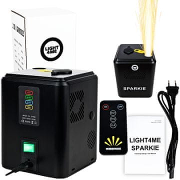 shumee LIGHT4ME SPARKIE generator isker 350W brezžični daljinski upravljalnik višina emisije do 3,5 m