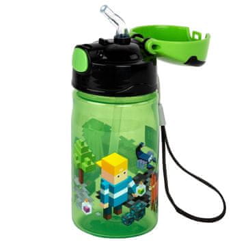 shumee Otroška šolska steklenica za vodo s slamico 330 ml Game