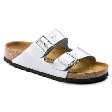 Birkenstock Birkenstock Arizona Birko-Flor srebrni ozki ženski japonki (1012283) 40.0