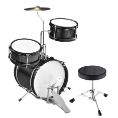 Kera Otroški bobnarski komplet Kera Audio ZPD-3-Black