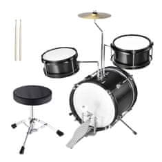 Kera Otroški bobnarski komplet Kera Audio ZPD-3-Black