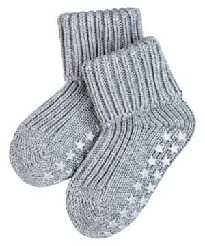 shumee FALKE Cotton Catspads SO CP svetlo sive protizdrsne otroške nogavice (10603-3400) 62-68