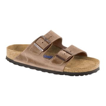 Birkenstock Birkenstock Arizona Soft Footbed Oiled Leather Unisex natikači Regular Beige Wide (0552811) 48