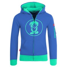 Trollkids TrollKids Otroška jakna Sortland polnočno modra/temno mint bombažna jopa s kapuco modra (139-134) 110