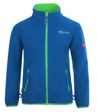 Trollkids Trollkids otroška jakna Oppdal XT flis jopa z zadrgo, modra (414-106) 92