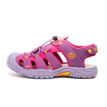 Trollkids Trollkids Kids Kvalvika Sandal temno roza/oranžna (194-207) 28.0