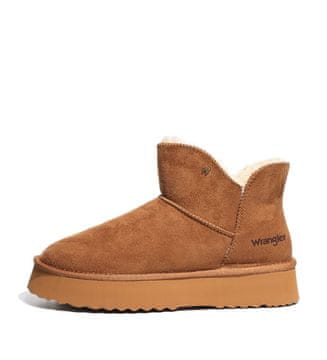 Wrangler Ženski snežni škornji Wrangler Elsa Platform MID s krznom, rjavi (20243079.37B) 38.0