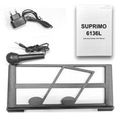 shumee SUPRIMO 6136L PK klaviaturne orgle z mikrofonom za otroke, osvetljene tipke, roza ohišje