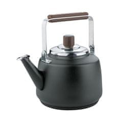 Cilio Grelnik vode Cilio Nero, nerjaveče jeklo/akacijev les, 1,2 l, premer 16,5 x 21,5 cm, črne barve