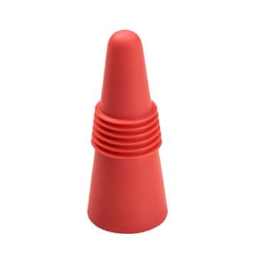 LURCH Zamašek za vino, plastika/nerjaveče jeklo, premer 2,5 x 6 cm, rdeč Party / Lurch