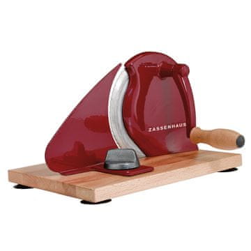 Zassenhaus Ročni rezalnik kruha Zassenhaus Classic, 30 x 25,5 x 19 cm, rdeč
