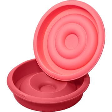 LURCH Model za torto v obliki srca, 2 kosa, silikonski, premer 21 cm / Lurch