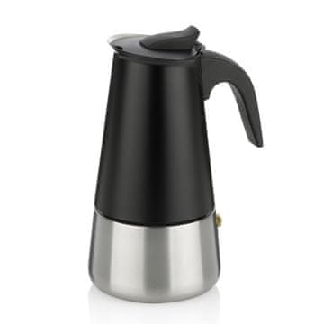 Kela Jeklena kavna posoda, 0,3 l (6 skodelic), premer 10 x 19,5 cm, črna in jeklena / Kela
