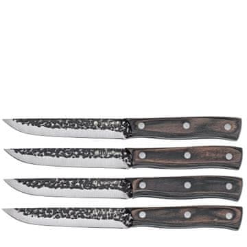 Zassenhaus Noži za zrezke Zassenhaus Hunter, 4 kosi, jeklo/palisander, 13 cm