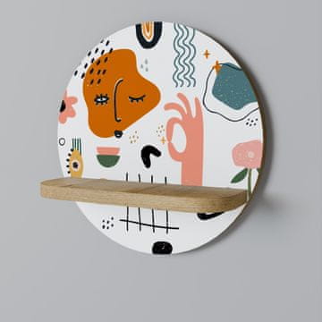 shumee Okrogla polica MATISSE WHIMSY
