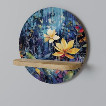 shumee Okrogla polica MIDNIGHT BLOSSOM