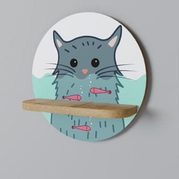 shumee Okrogla polica CAT SPLASH