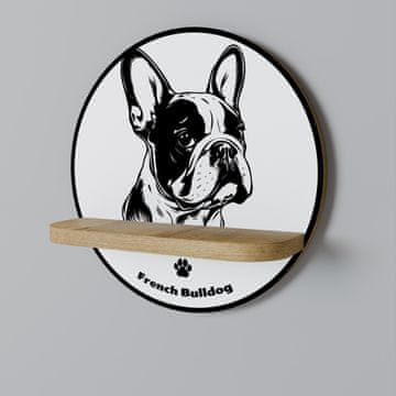 shumee Okrogla polica FRANCOSKI BULDOG