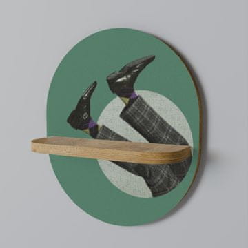 shumee PADEC ČLOVEKA Ovalna polica