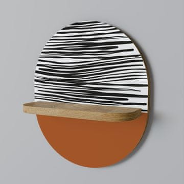shumee Ovalna polica RADIANT ZEBRA