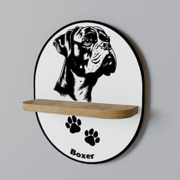 shumee BOXER DOG Ovalna polica