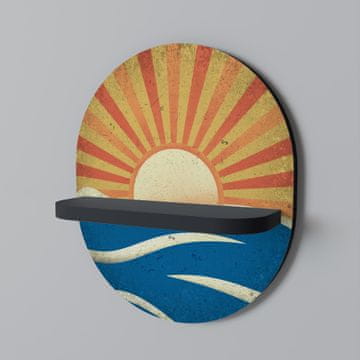 shumee SUNNY SLIDE Ovalna polica črna