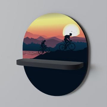 shumee CYCLING HORIZON Ovalna polica črna
