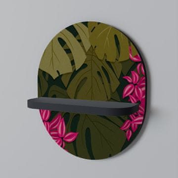shumee TROPICAL BEAUTY Ovalna polica črna