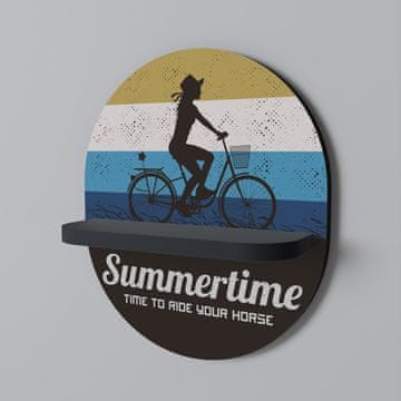 shumee SUMMERTIME Ovalna polica črna