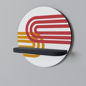 shumee CIRCLELINE DECOR Okrogla polica črna
