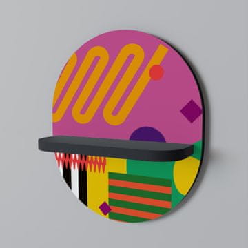 shumee VIVID ART Ovalna polica črna