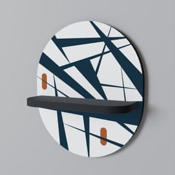 shumee SHADOW SYMPHONY Ovalna polica črna