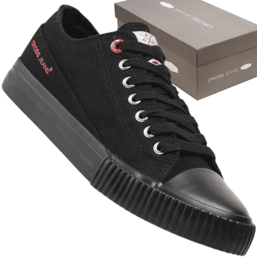 shumee Moške superge Cross Jeans JJ1R4032C črne, elegantne, udobne, ležerne