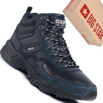 Big Star Moški pohodniški športni čevlji Big Star GG174410 v temno modri barvi - udobni
