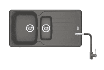 Franke set AZG 651 + Sirius STONEGREY/KROM