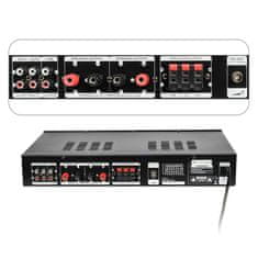 shumee DNA AMPLI 5.0 stereo ojačevalnik zvoka, HiFi, Bluetooth, USB, SD, FM, AUX, daljinski upravljalnik