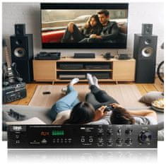 shumee DNA AMPLI 5.0 stereo ojačevalnik zvoka, HiFi, Bluetooth, USB, SD, FM, AUX, daljinski upravljalnik