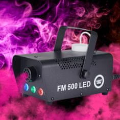 shumee LIGHT4ME FM 500 LED V2 naprava za meglo z brezžičnim daljinskim upravljalnikom, žični krmilnik, 500 W svetlobni učinek, 3 x 1 W RGB