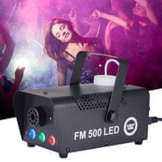 shumee LIGHT4ME FM 500 LED V2 naprava za meglo z brezžičnim daljinskim upravljalnikom, žični krmilnik, 500 W svetlobni učinek, 3 x 1 W RGB