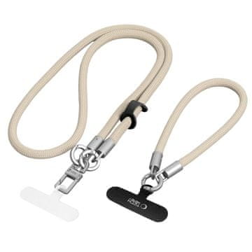 Tech-protect C10S Crossbody Strap vrvica za telefon, bež
