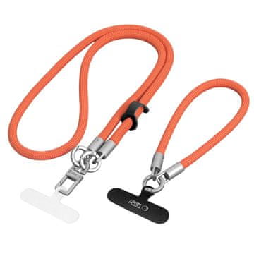 Tech-protect C10S Crossbody Strap vrvica za telefon, oranžna