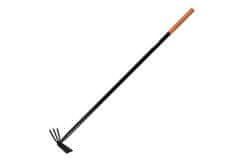 Enpro Motika 723293 Flat hoe, double-sided, 3 teeth with STEEL handle