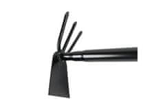 Enpro Motika 723293 Flat hoe, double-sided, 3 teeth with STEEL handle