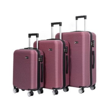 Aga Travel Komplet potovalnih kovčkov MR4651 Temno rdeča