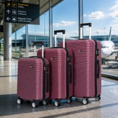 Aga Travel Komplet potovalnih kovčkov MR4651 Temno rdeča