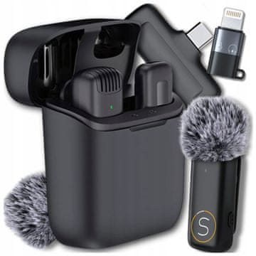 shumee Brezžični mikrofon za telefon Tie USB C / iPhone 16 15 14 13 12