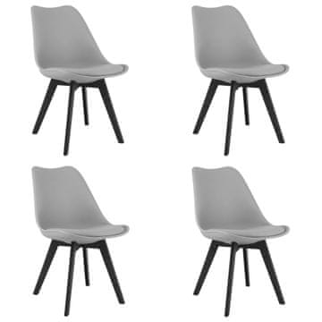 shumee Stol Mark - sive/črne noge x 4