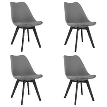 shumee Stol Mark - grafitne/črne noge x 4